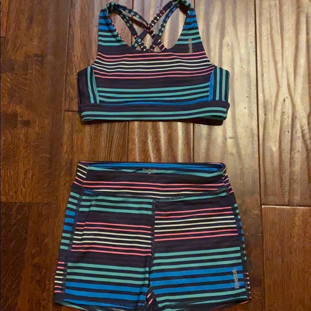 REEBOK GIRLS SPORTS BRA AND SHORTS BUNDLE! 😊